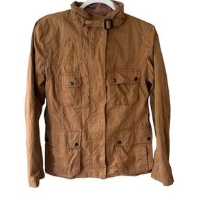 GAP Women's Tan Military Industral Cargo Utility Jacket Size XS Casual Fall